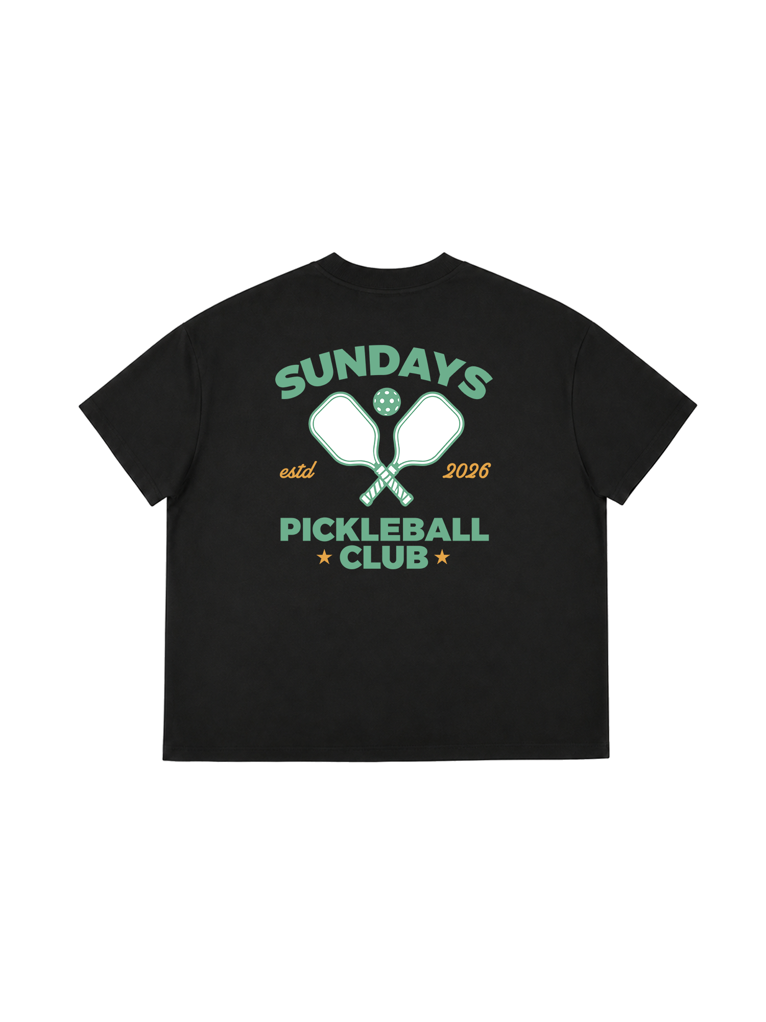 Áo Thun Boxy Sundays Pickleball Club