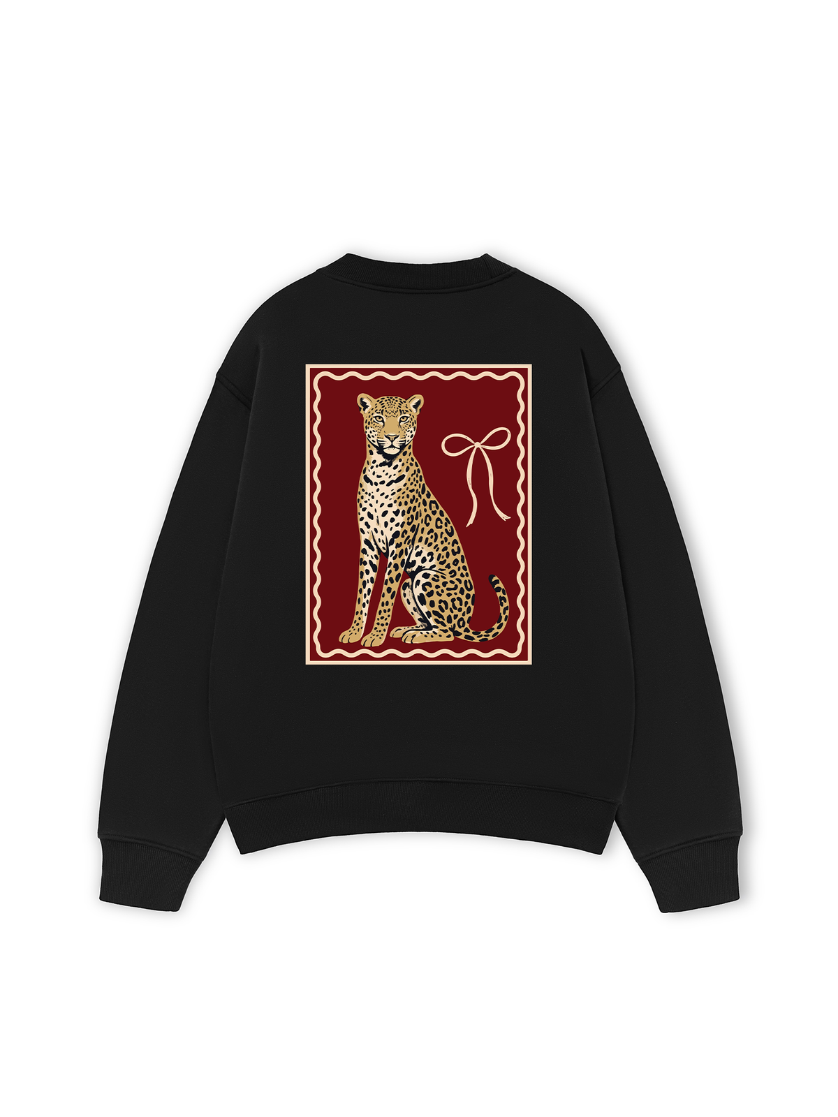 Áo Sweater Nỉ Hai Da Sitting Leopard