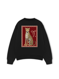 Áo Sweater Nỉ Hai Da Sitting Leopard