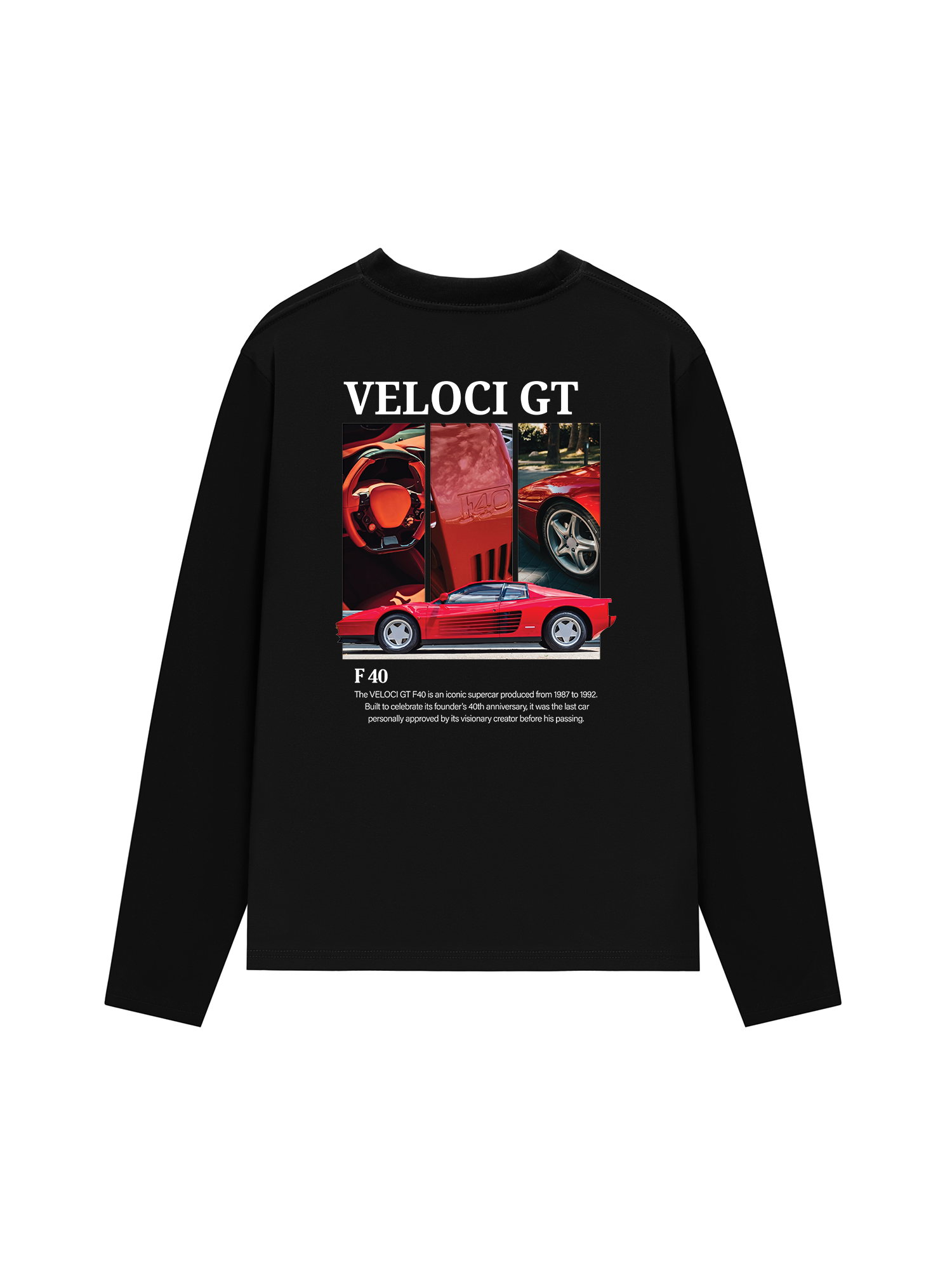 Áo Thun Dài Tay Car Veloci GT F40