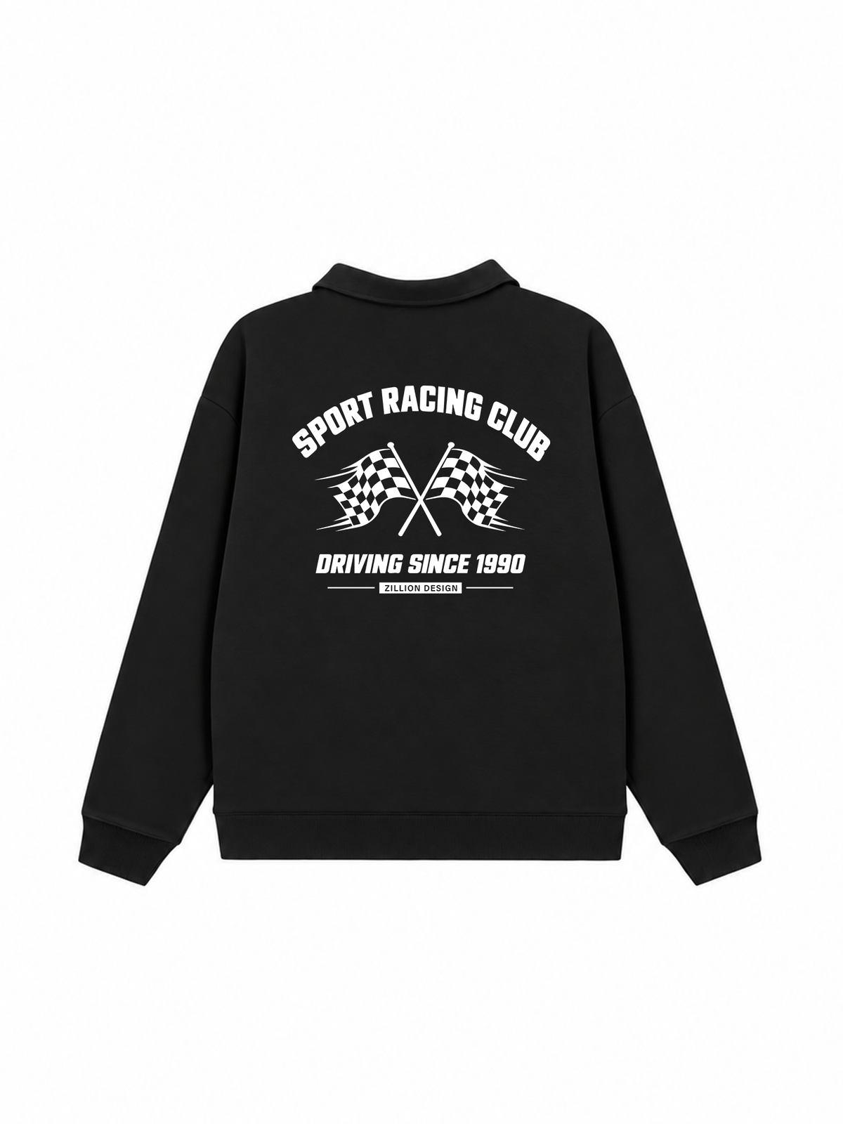 Áo Sweater Polo Nỉ Hai Da Sport Racing Club