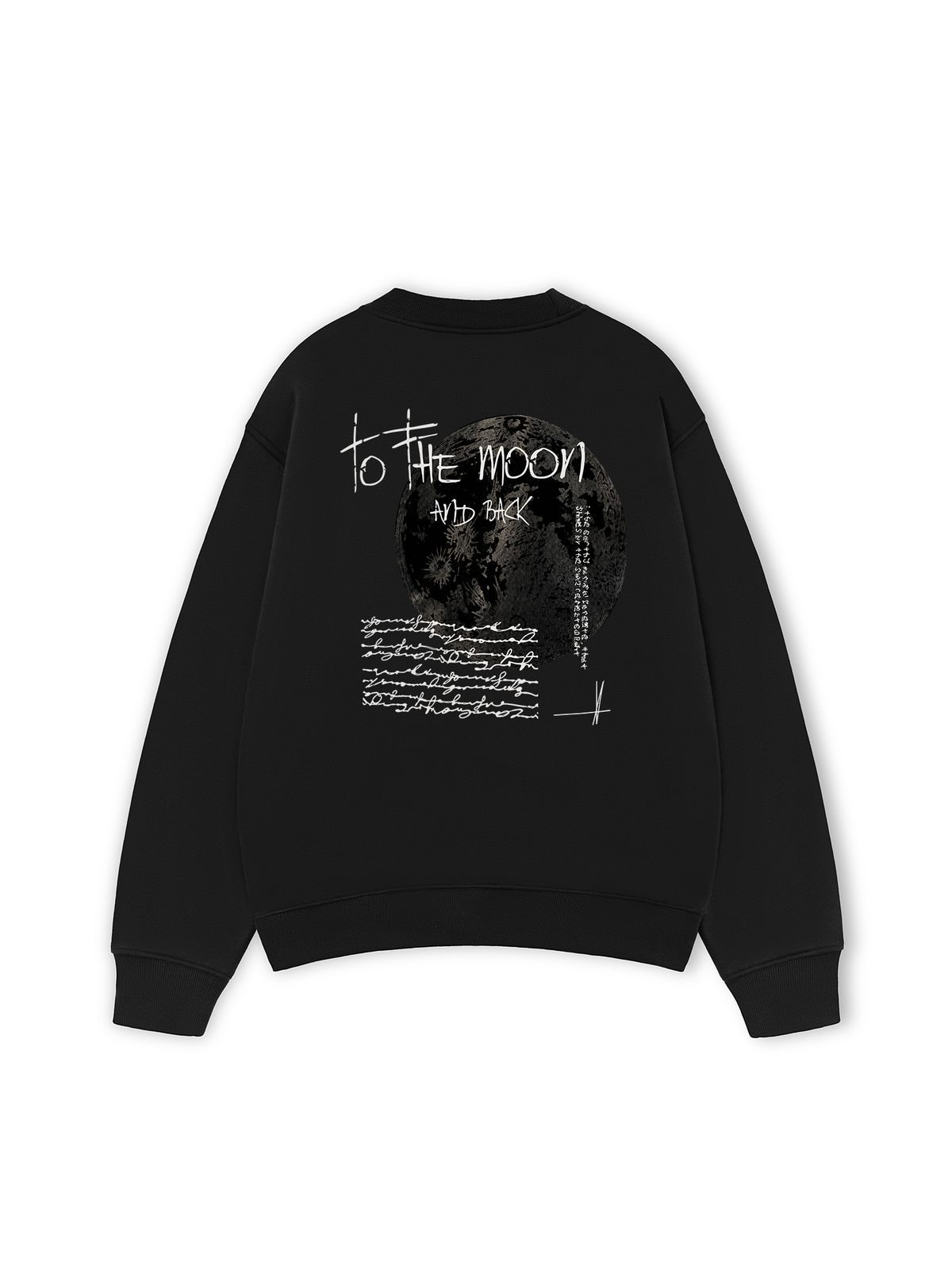 Áo Sweater Nỉ Hai Da  To The Moon