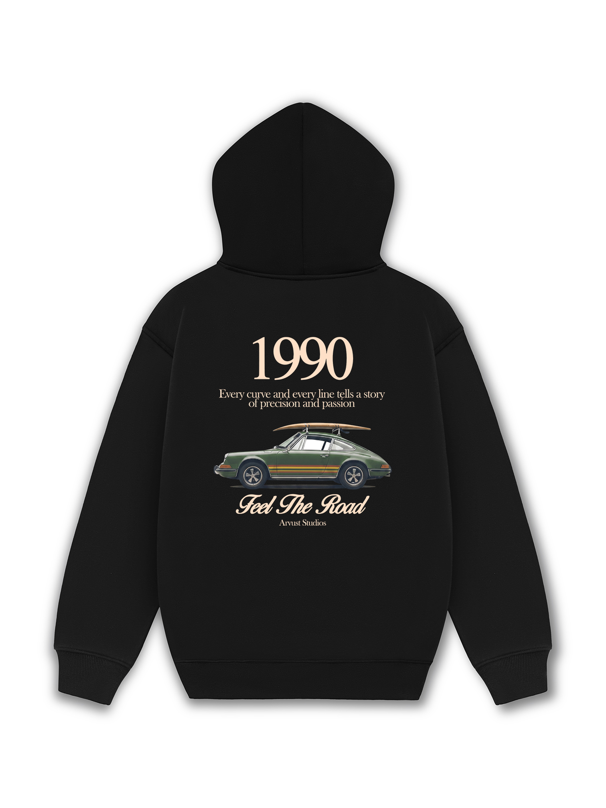 Áo Hoodie Nỉ Hai Da Car Feel The Road