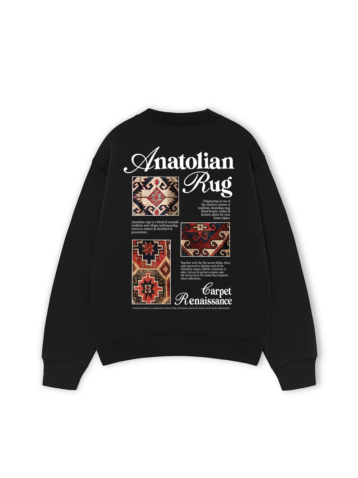 Áo Sweater Nỉ Hai Da Anatolian Rug