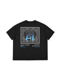 Áo Thun Boxy Hidden Meaning Zillion Black Blue Bandana