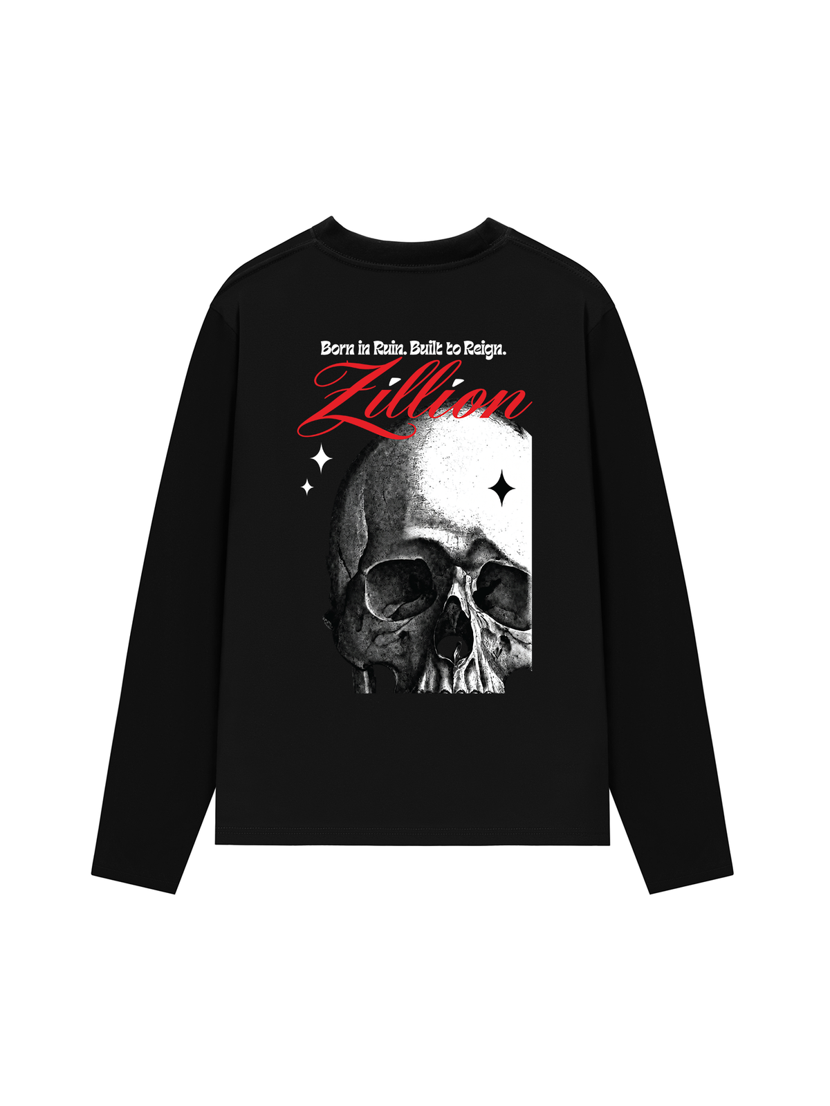 Áo Thun Dài Tay Skull Zillion