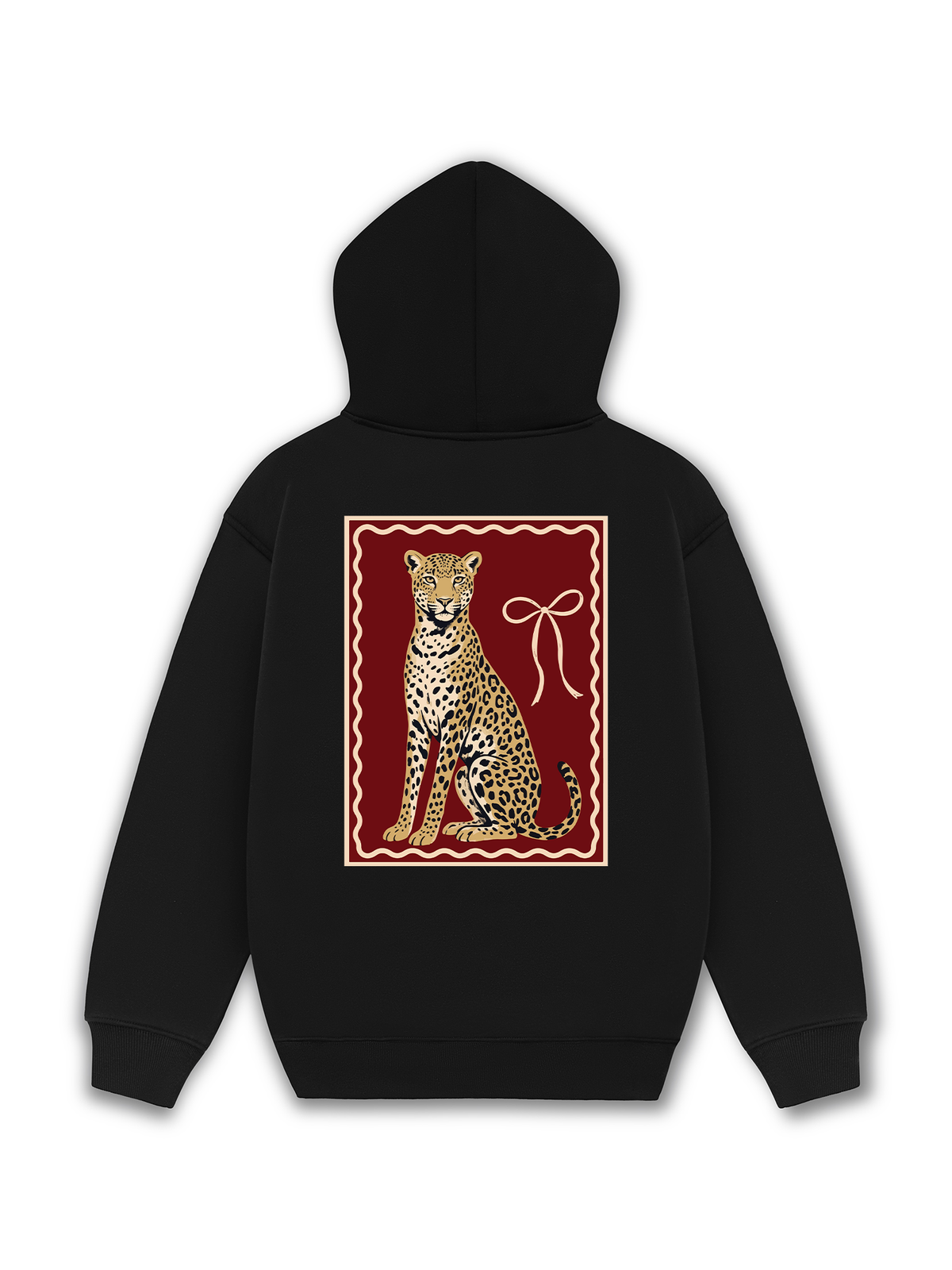 Áo Hoodie Nỉ Hai Da Sitting Leopard