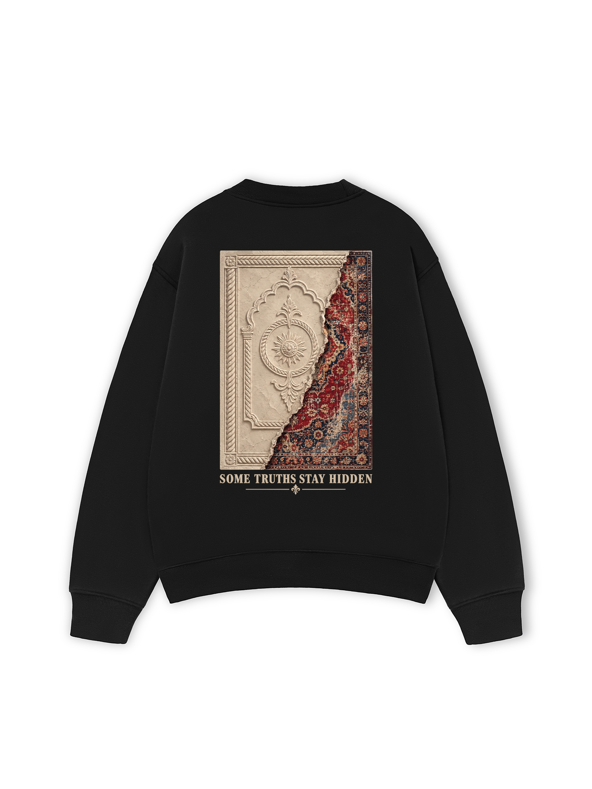 Áo Sweater Nỉ Hai Da Some Truths Stay Hidden