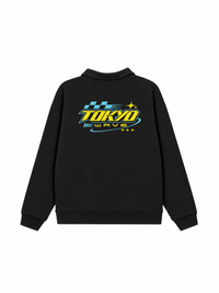 Áo Sweater Polo Nỉ Hai Da Tokyo Wave