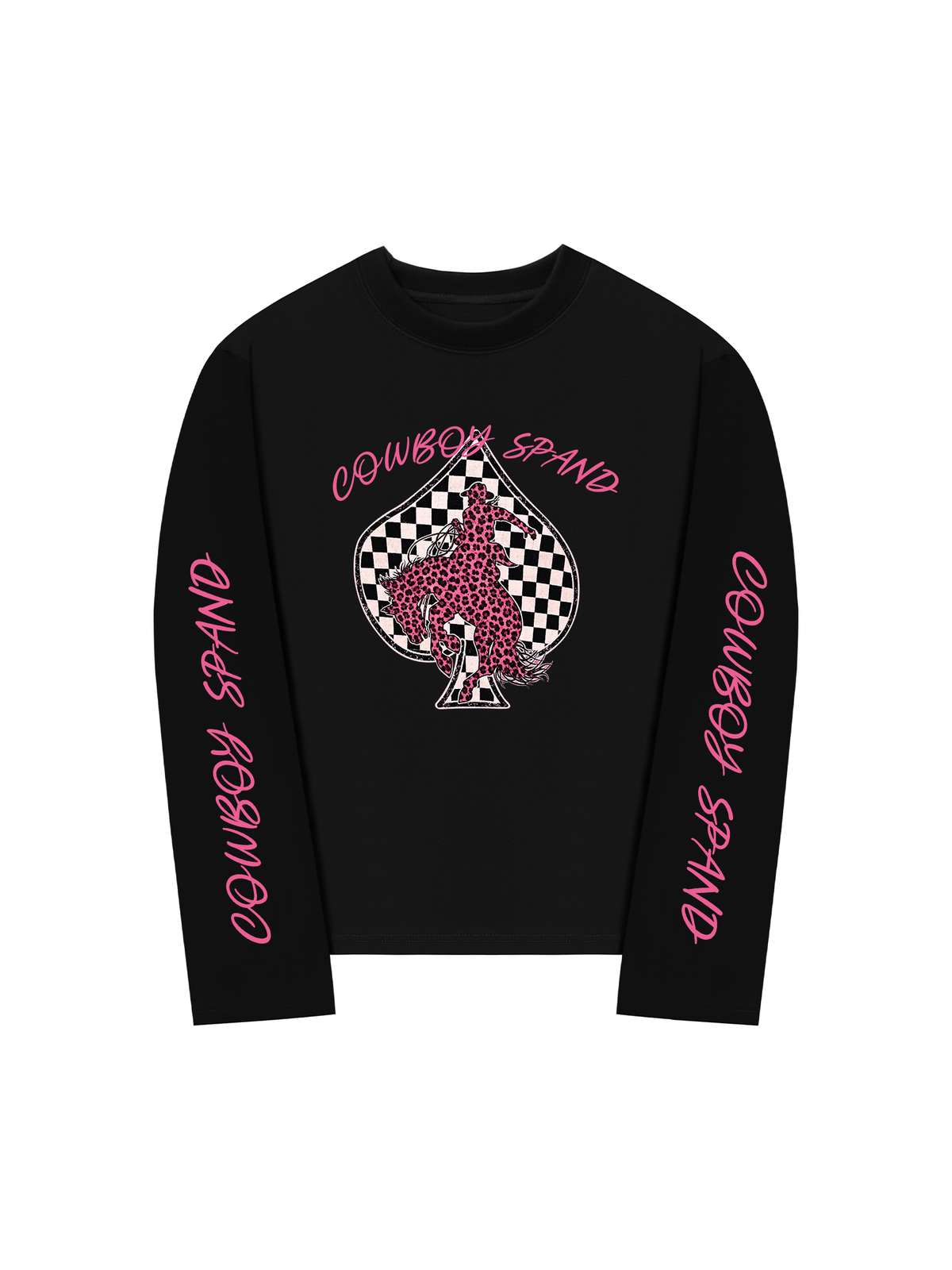 Áo Thun Dài Tay Pink Cowboy Spand