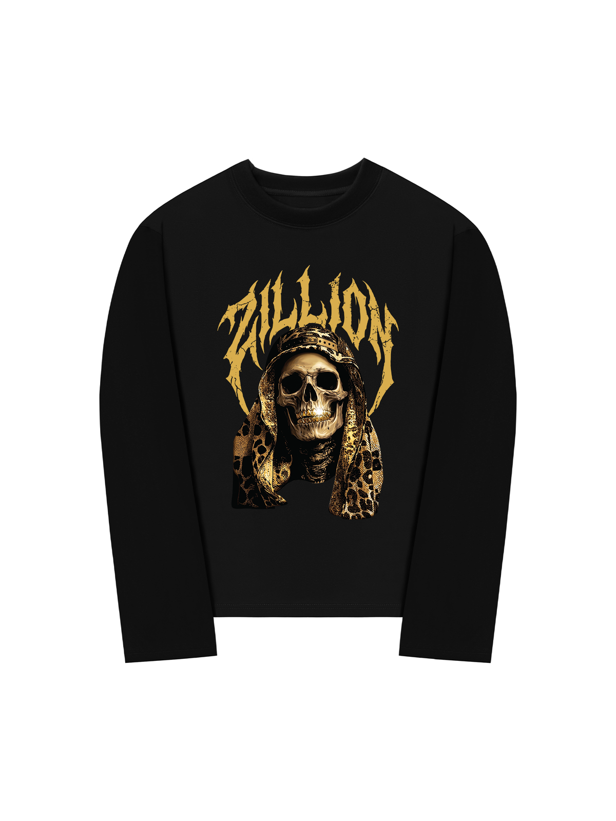 Áo Thun Dài Tay Golden Skull