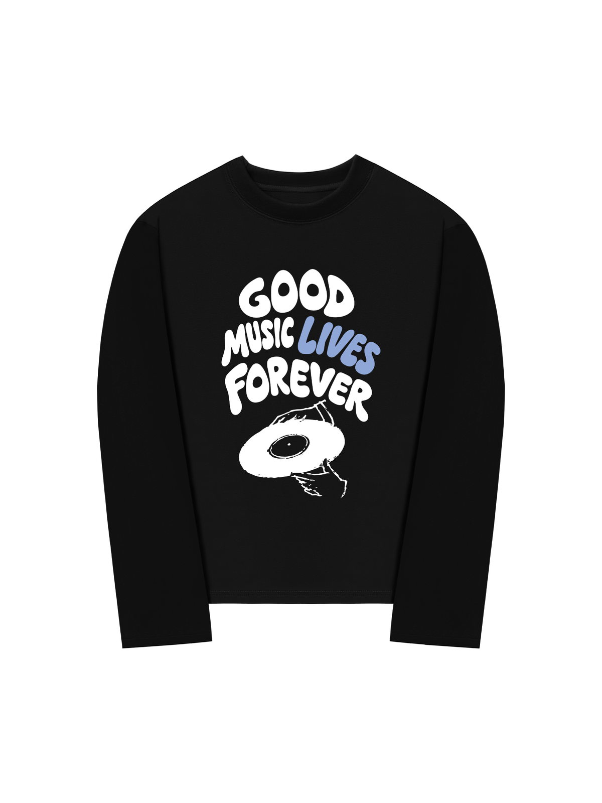 Áo Thun Dài Tay Good Music Lives Forever