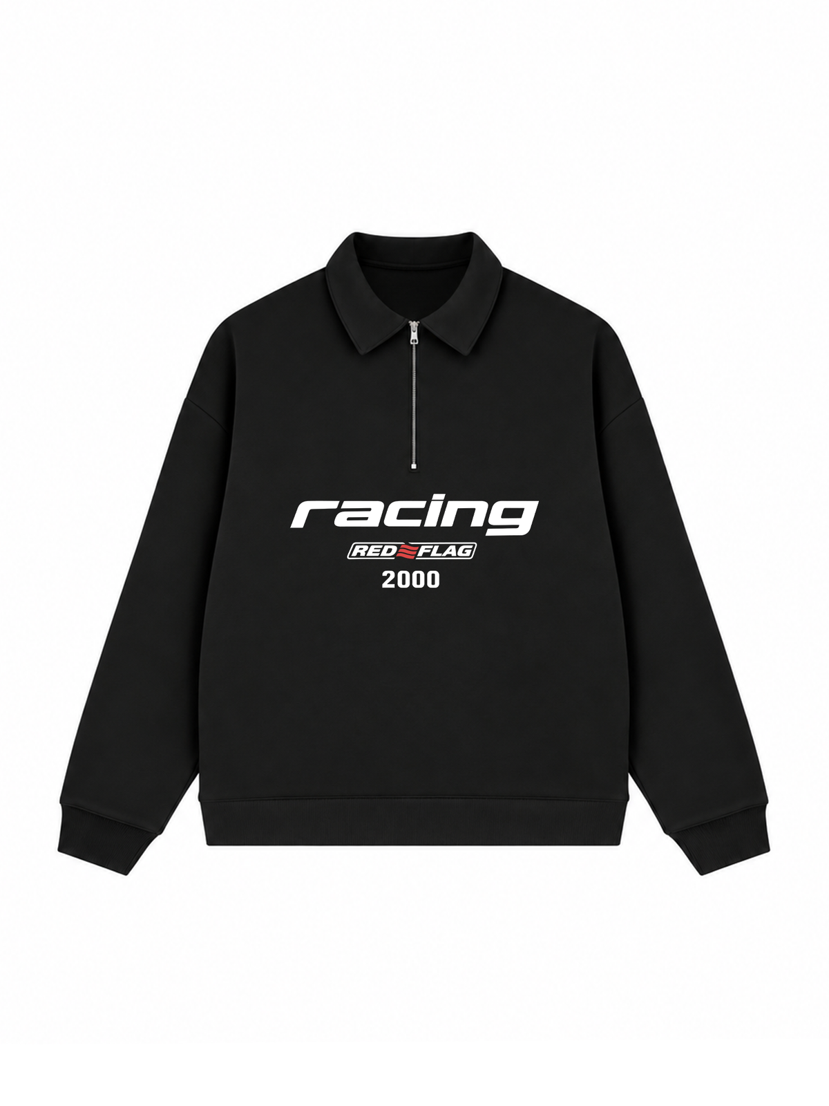 Áo Sweater Polo Nỉ Hai Da Racing Red Flag