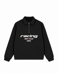 Áo Sweater Polo Nỉ Hai Da Racing Red Flag