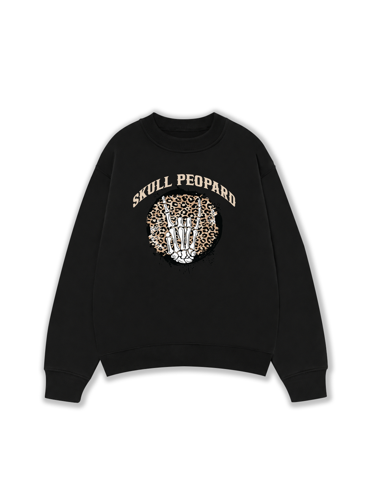 Áo Sweater Nỉ Hai Da Skull Leopard