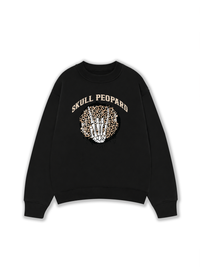Áo Sweater Nỉ Hai Da Skull Leopard