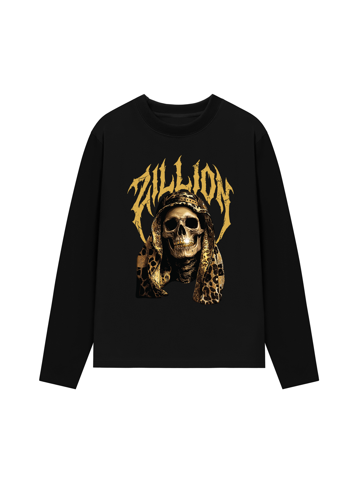Áo Thun Dài Tay Golden Skull