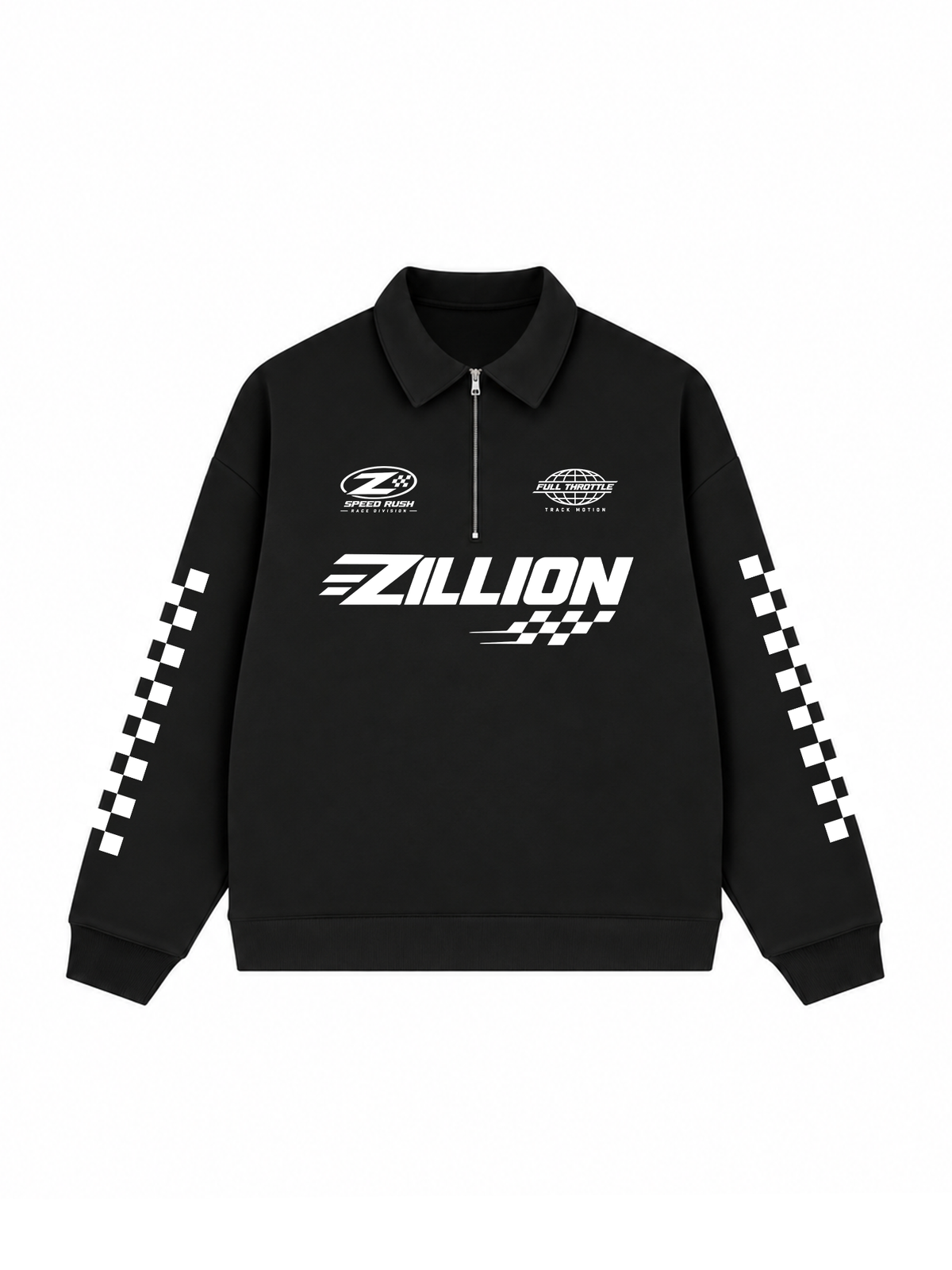 Áo Sweater Polo Nỉ Hai Da Zillion Speed Rush