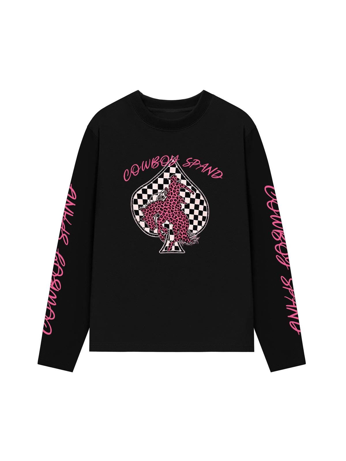 Áo Thun Dài Tay Pink Cowboy Spand