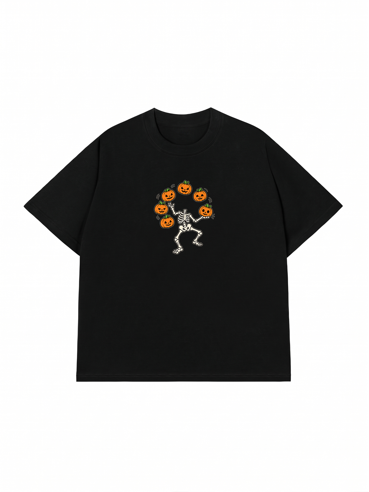 Áo Thun Relaxed Fit Pumpkin Juggler Skull
