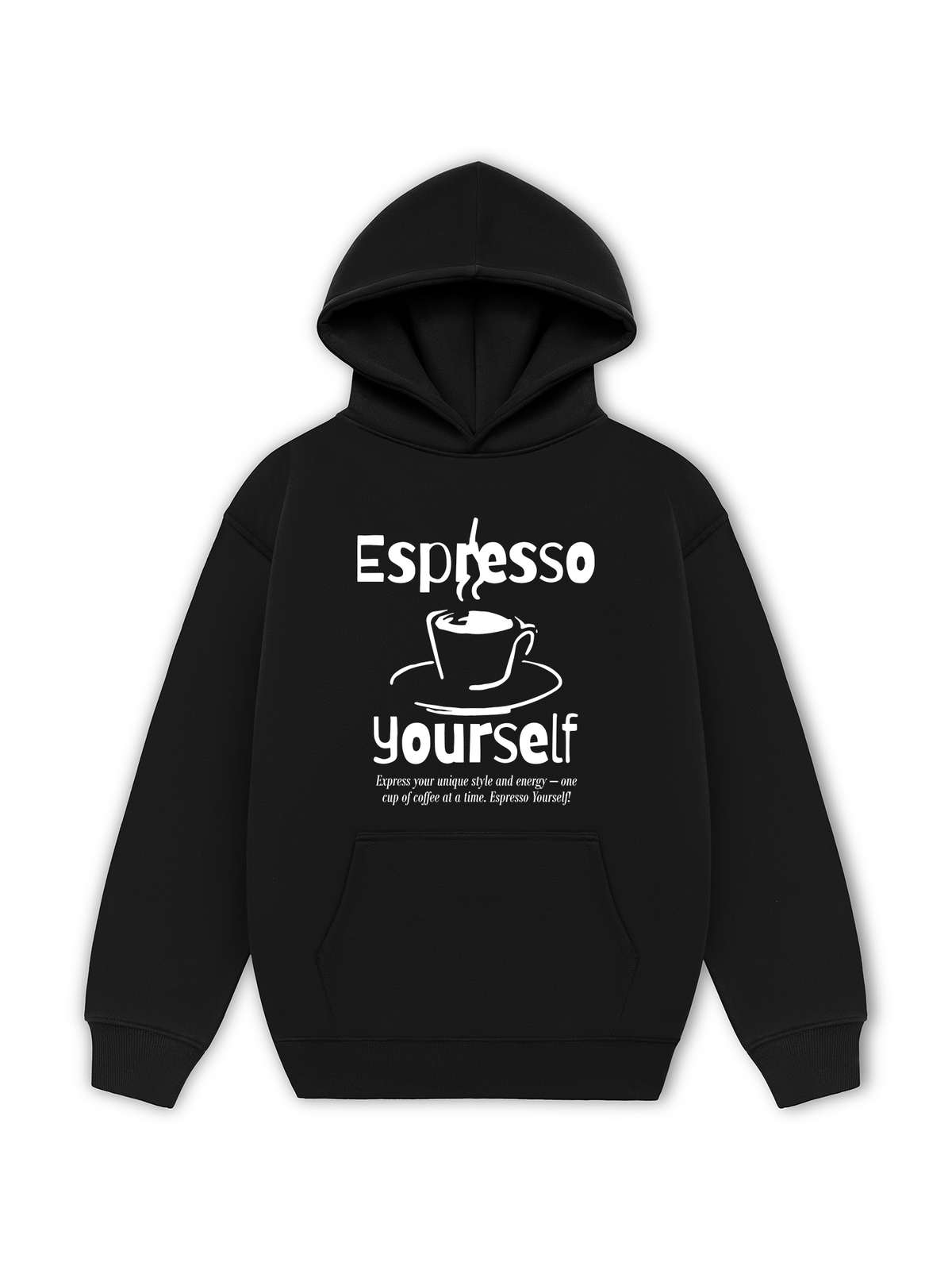 Áo Hoodie Nỉ Hai Da Espresso Yourself