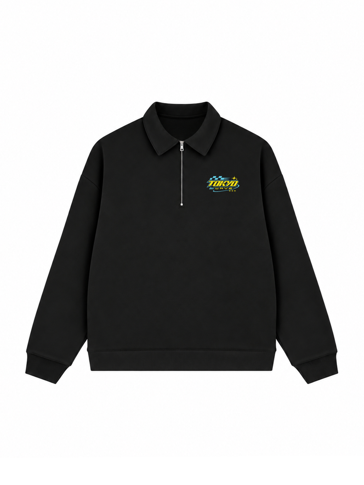 Áo Sweater Polo Nỉ Hai Da Tokyo Wave