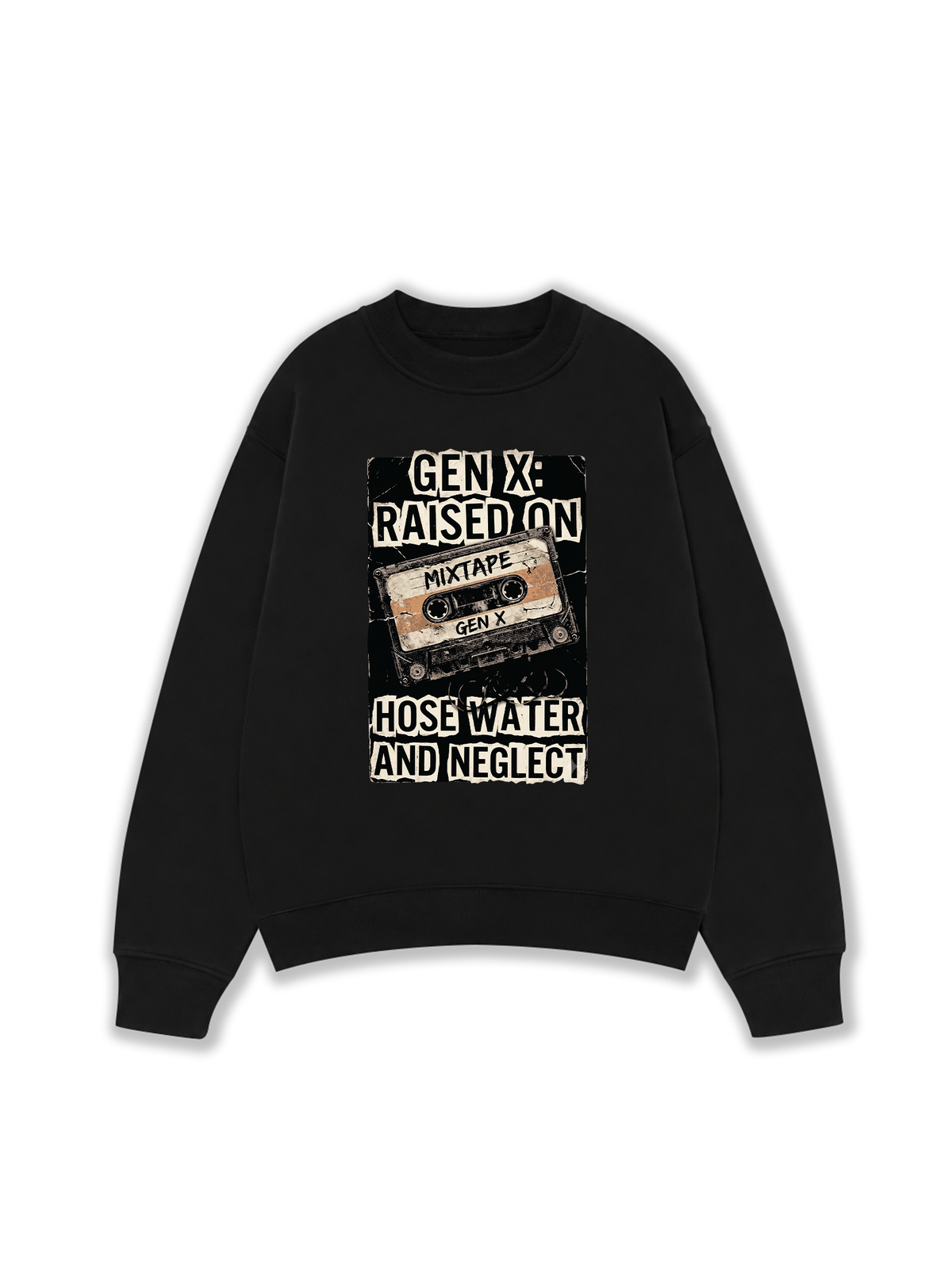 Áo Sweater Nỉ Hai Da Gen X Raised On