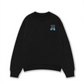 Áo Sweater Nỉ Hai Da  Hidden Meaning Zillion Black Blue Bandana