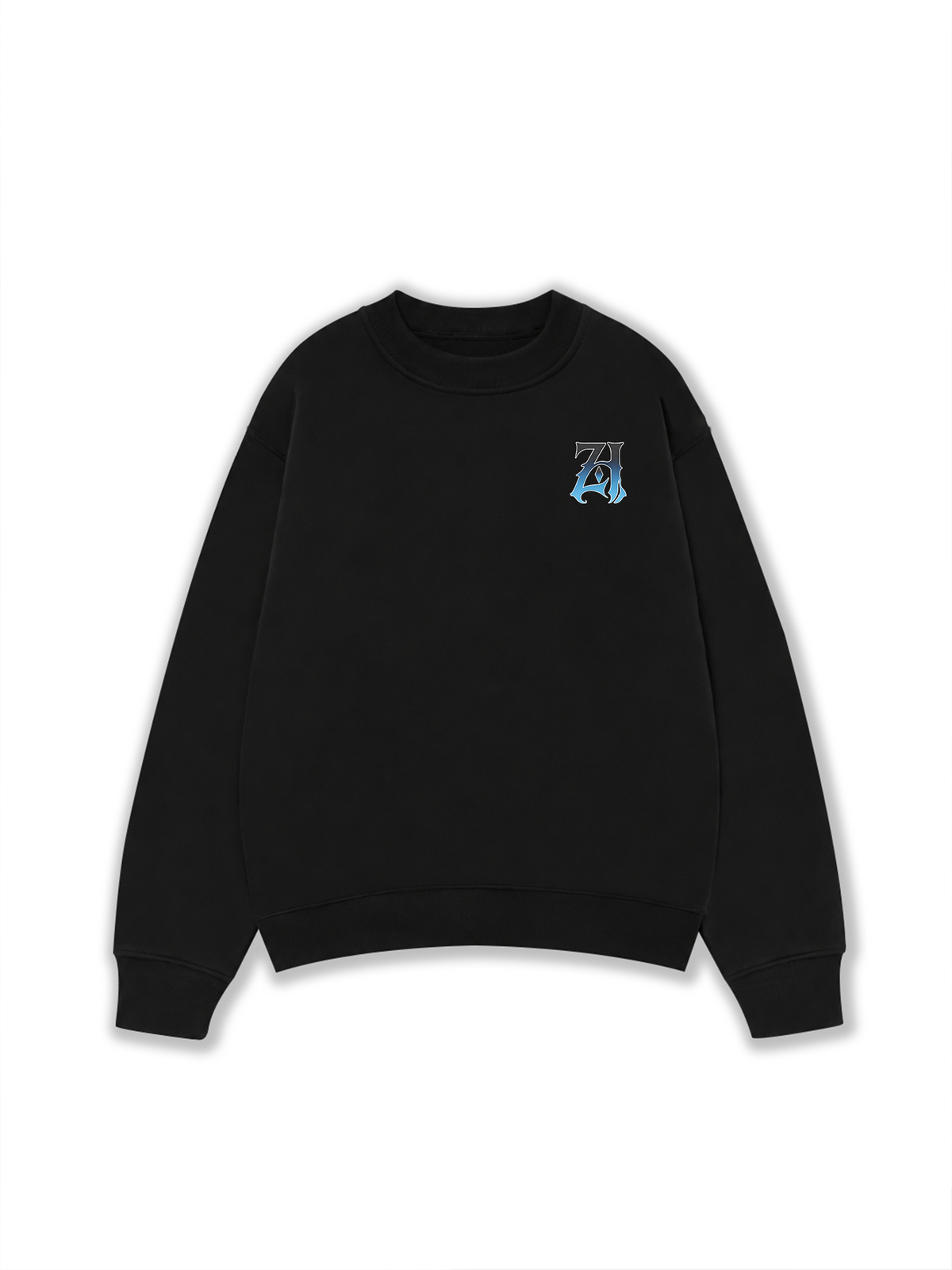 Áo Sweater Nỉ Hai Da  Hidden Meaning Zillion Black Blue Bandana