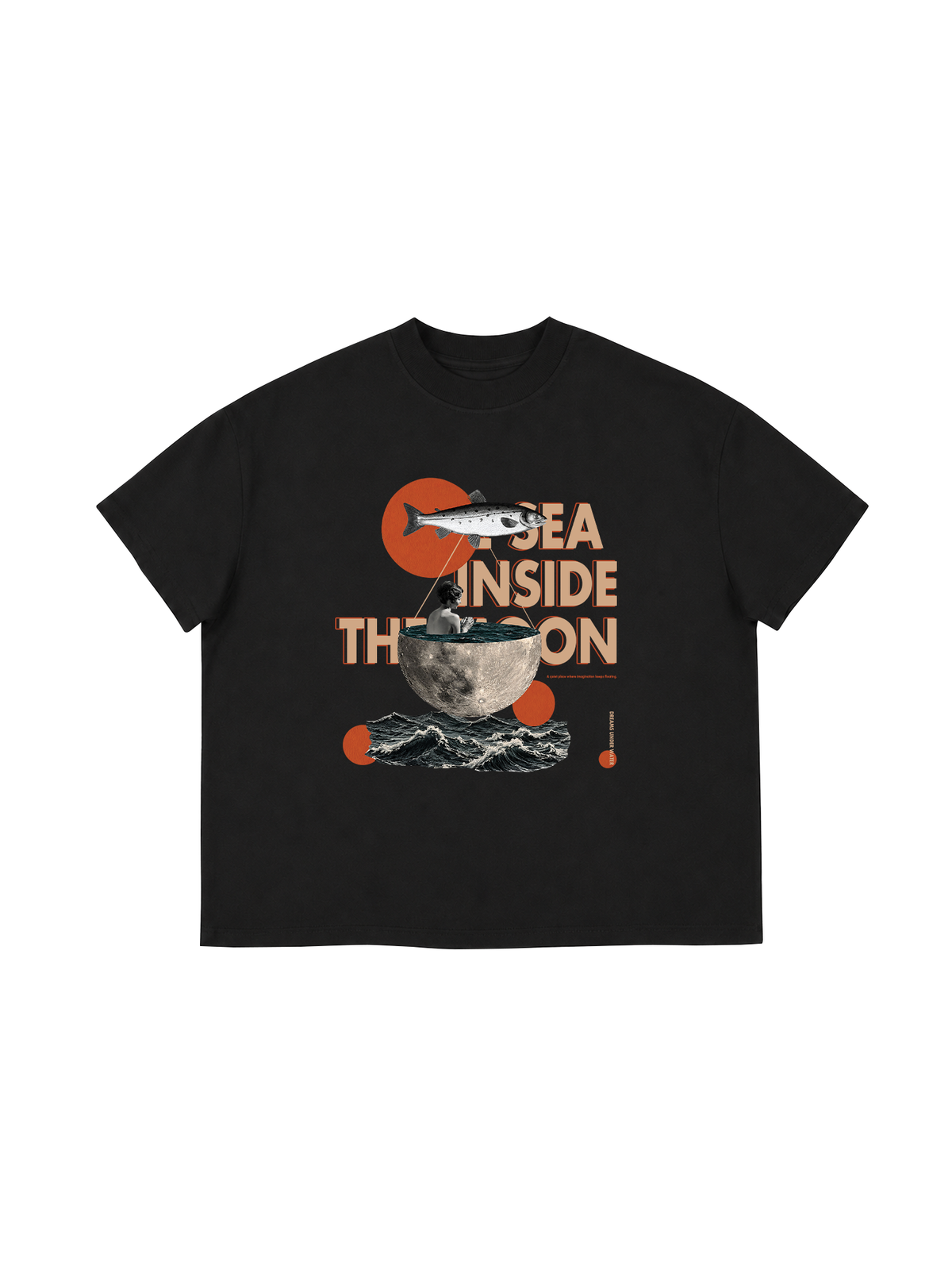 Áo Thun Boxy THE SEA INSIDE THE MOON