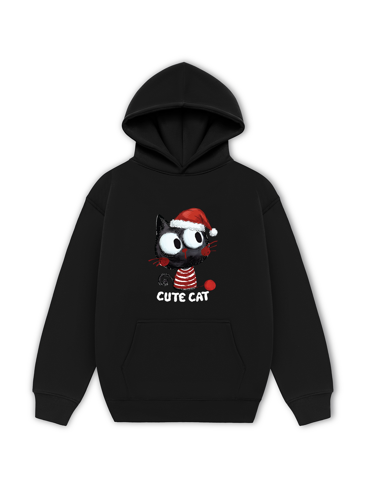 Áo Hoodie Nỉ Hai Da Cute Cat