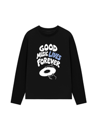Áo Thun Dài Tay Good Music Lives Forever