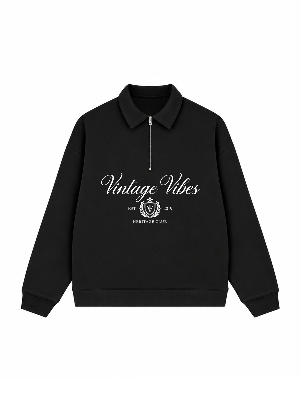 Áo Sweater Polo Nỉ Hai Da Vintage Vibe