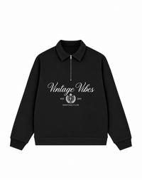 Áo Sweater Polo Nỉ Hai Da Vintage Vibe