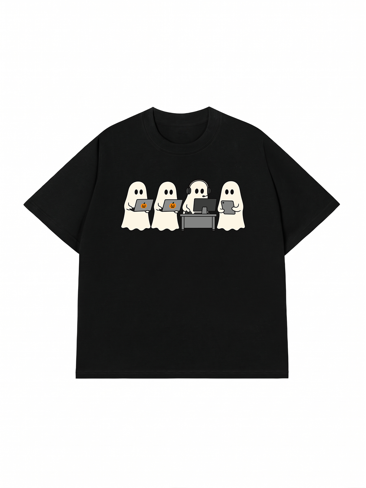 Áo Thun Relaxed Fit Ghost Office Squad