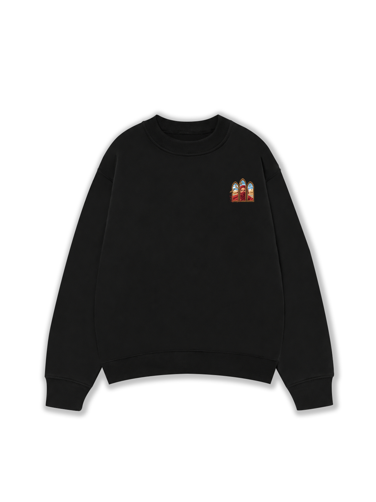 Áo Sweater Nỉ Hai Da Desert Gaze