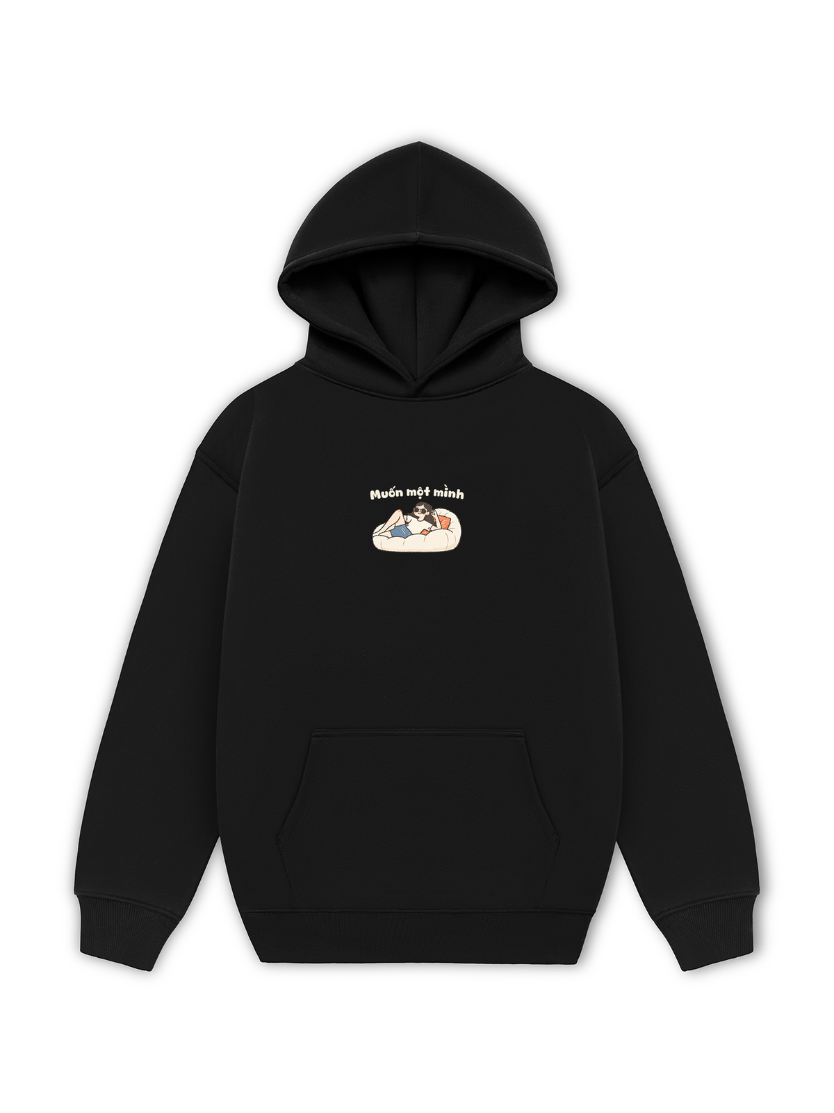 Áo Hoodie Nỉ Hai Da Muốn Một Mình
