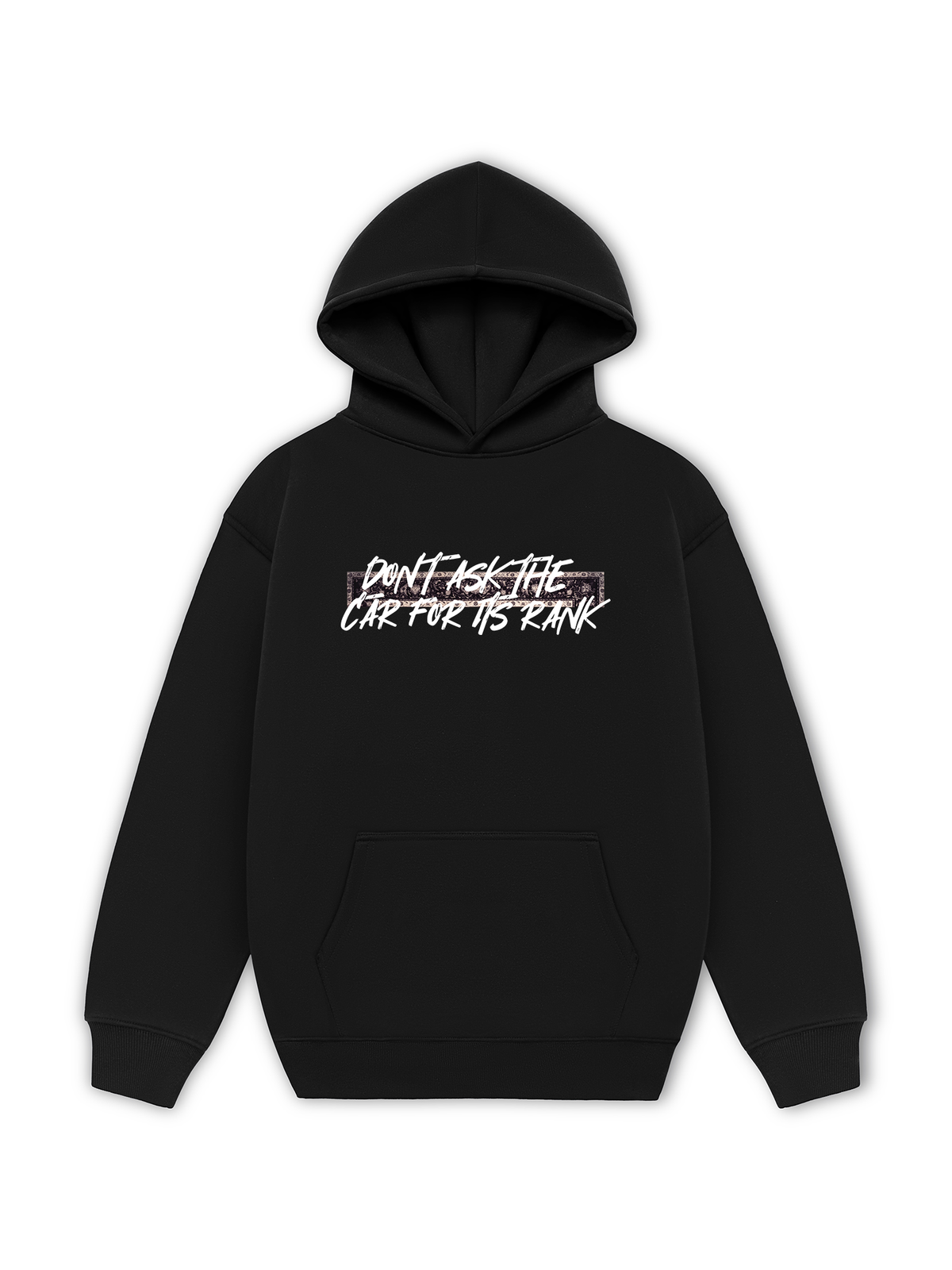Áo Hoodie Nỉ Hai Da Don't Ask The Car For Its Rank