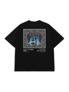 Áo Thun Relaxed Fit Hidden Meaning Zillion Black Blue Bandana