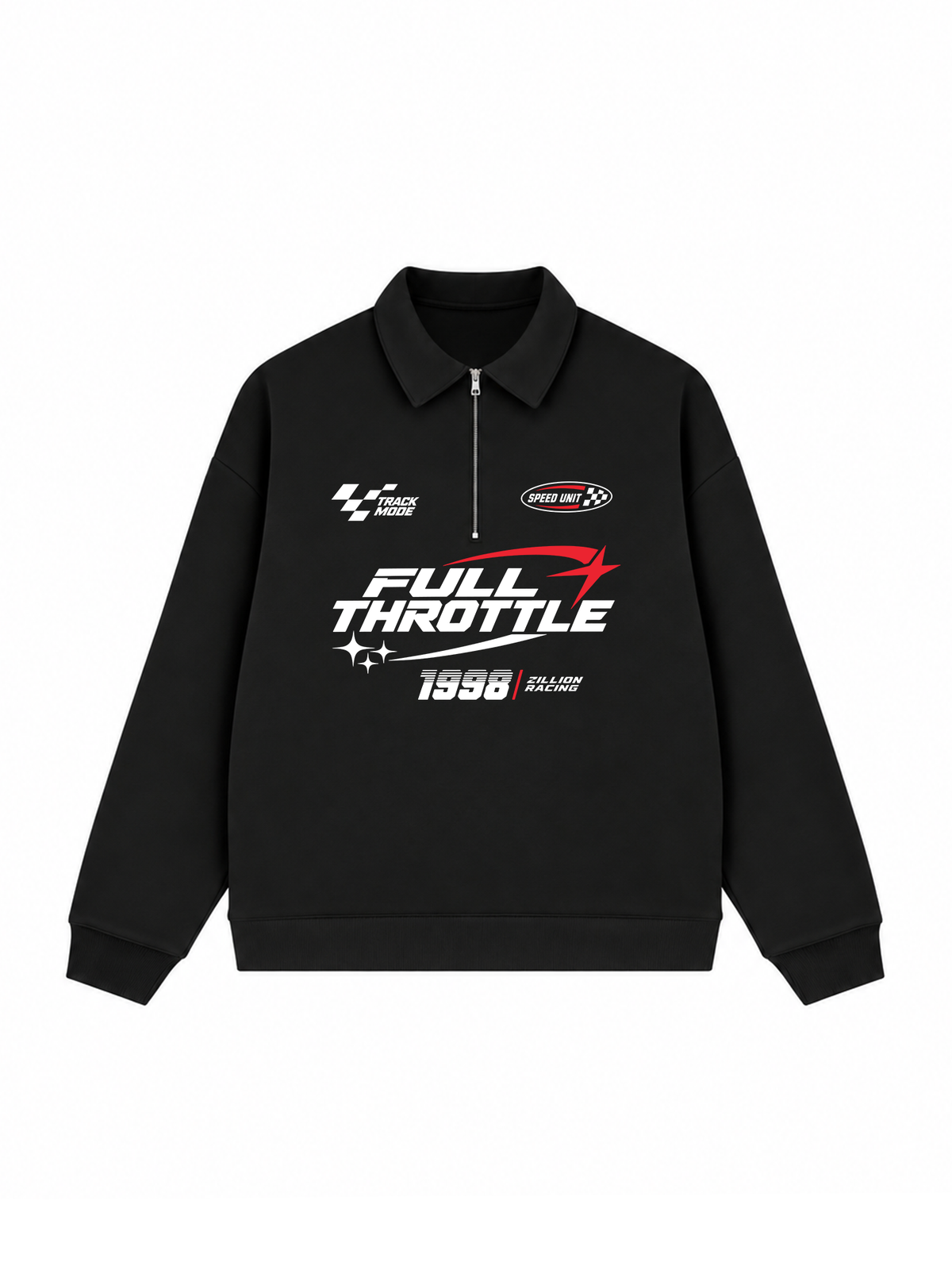 Áo Sweater Polo Nỉ Hai Da Full Throttle