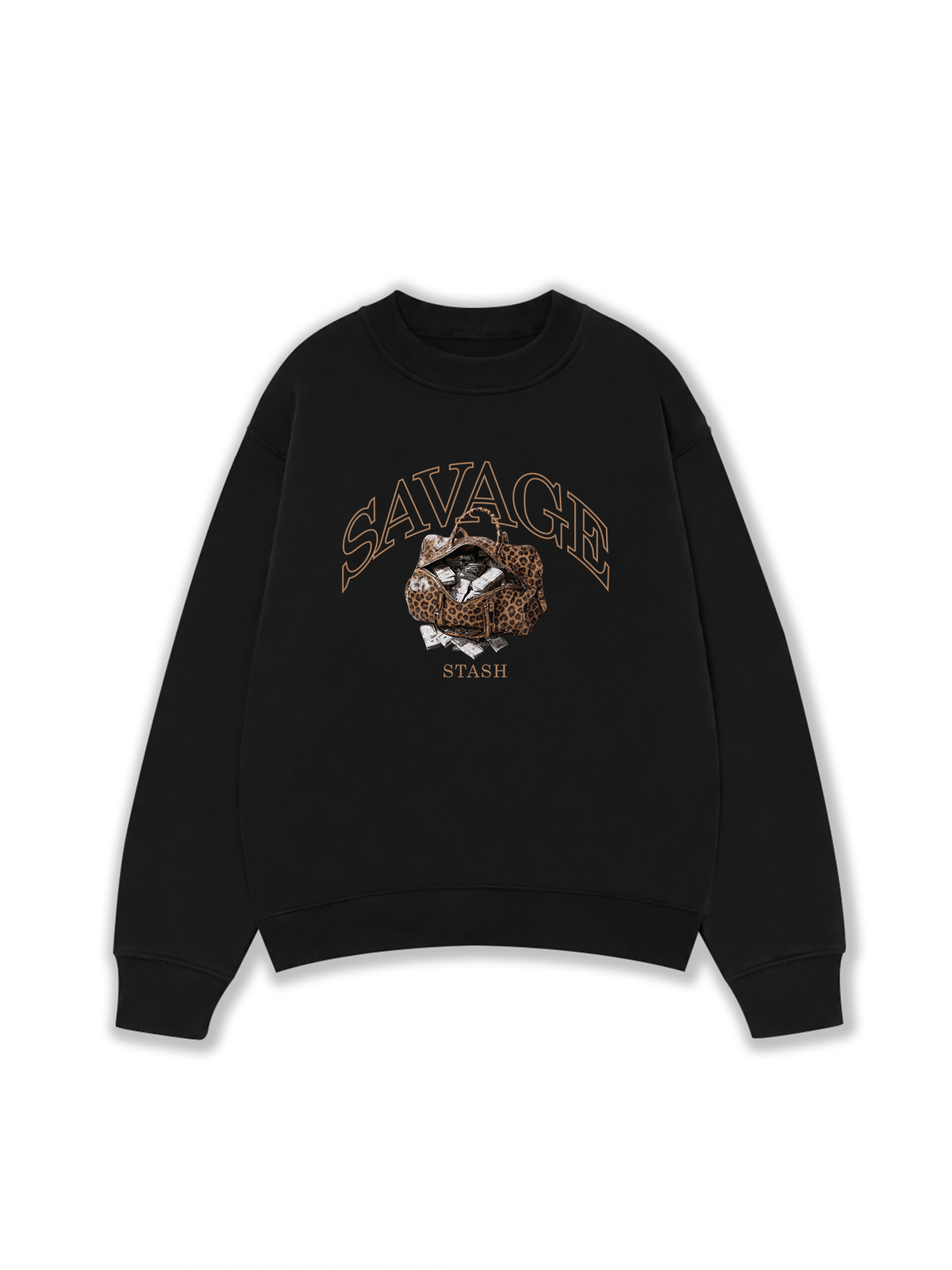 Áo Sweater Nỉ Hai Da Savage Stash