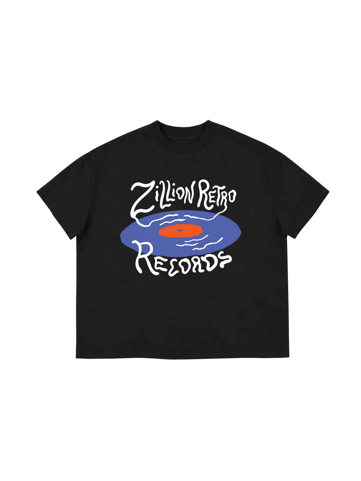 Áo Thun Boxy Zillion Retro Records