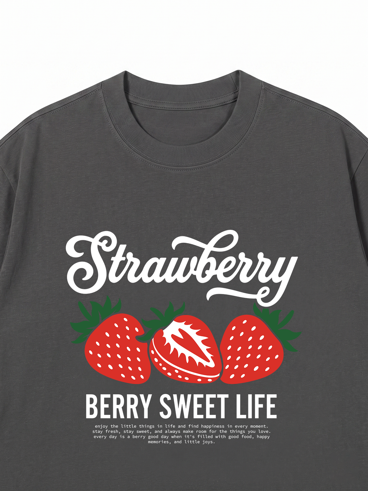 Áo Thun Relaxed Fit BERRY SWEET LIFE