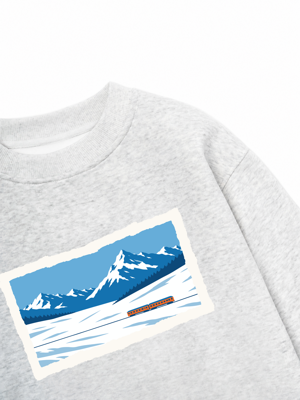 Áo Sweater Nỉ Hai Da Frozen Passage