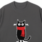 Áo Thun Relaxed Fit Red Scarf Cat