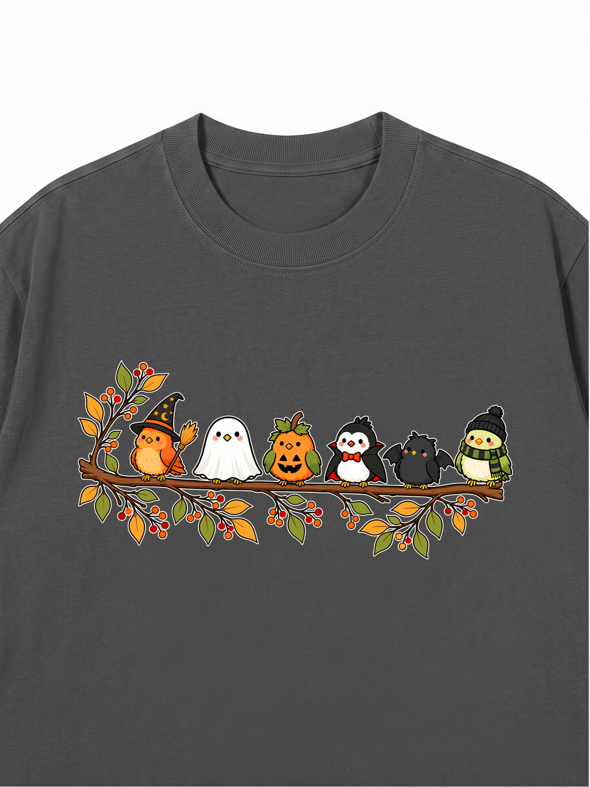 Áo Thun Relaxed Fit Halloween Birds Lineup
