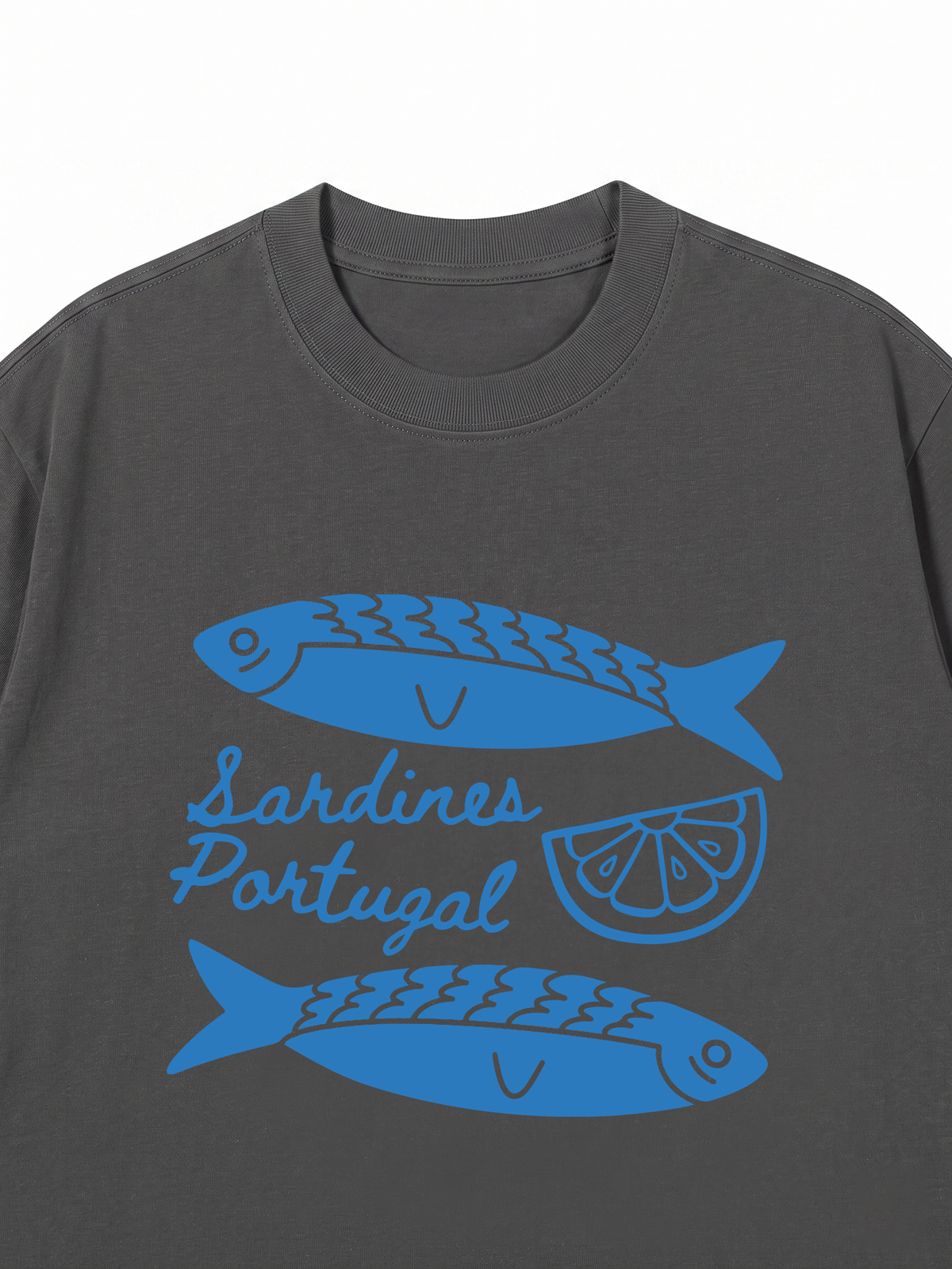 Áo Thun Relaxed Fit Blue Sardine