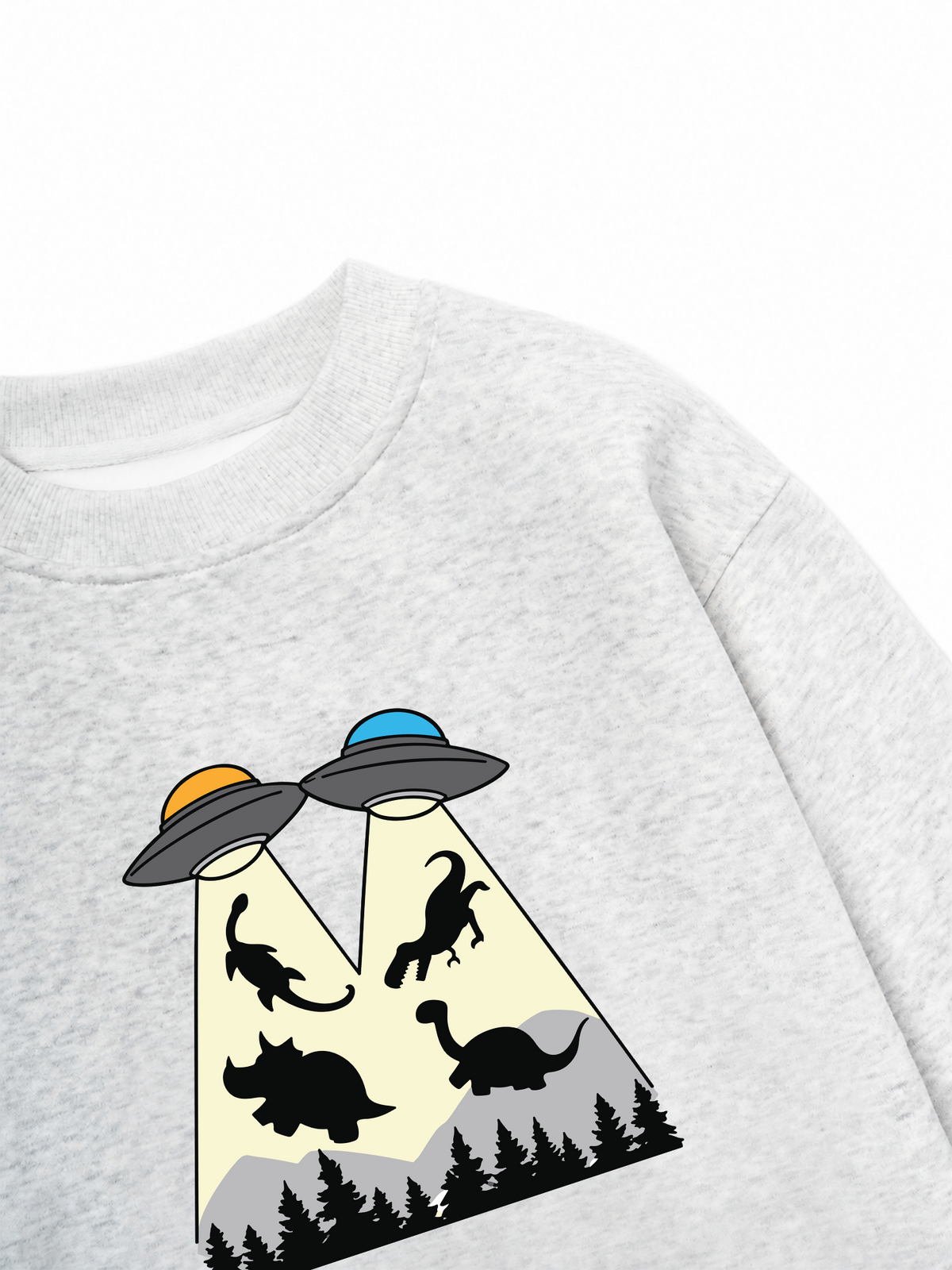 Áo Sweater Nỉ Hai Da DINO ABDUCTION