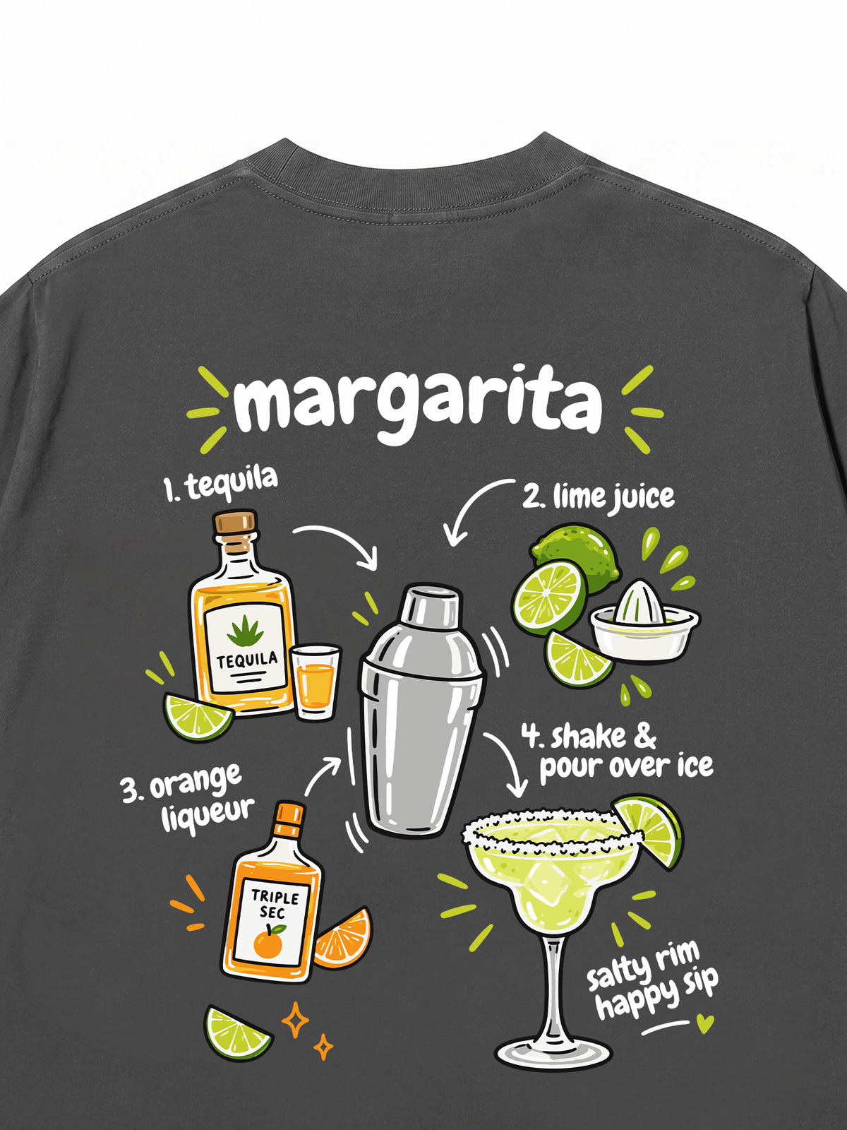 Áo Thun Relaxed Fit Margarita Happy Sip
