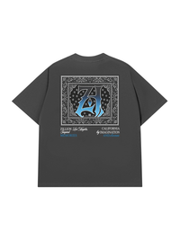Áo Thun Relaxed Fit Hidden Meaning Zillion Black Blue Bandana